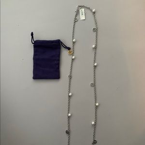 Tory Burch Pearl And Silver Necklace